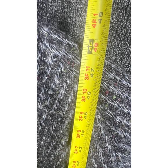 VTG Neiman Marcus Coat Mens Size 48 Wool Herringbone Italian Made Overcoat 90s - Picture 14 of 15